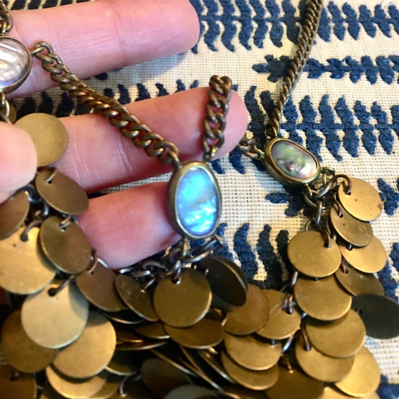 Free People Gold Brass Necklace - Picture 2 of 6